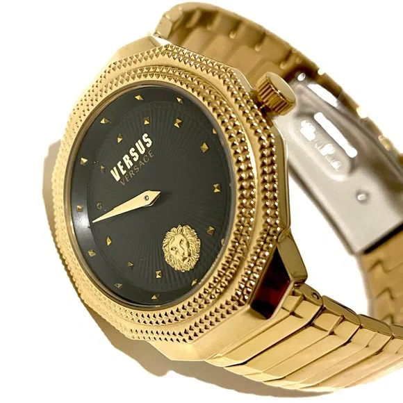 Versace Versus Versace Gold Studded Women’s Watch NWT - Picture 3 of 11